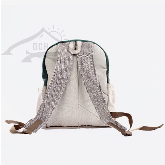 100% Handmade Multi Pocket Hemp Backpack - Picture 5 of 5